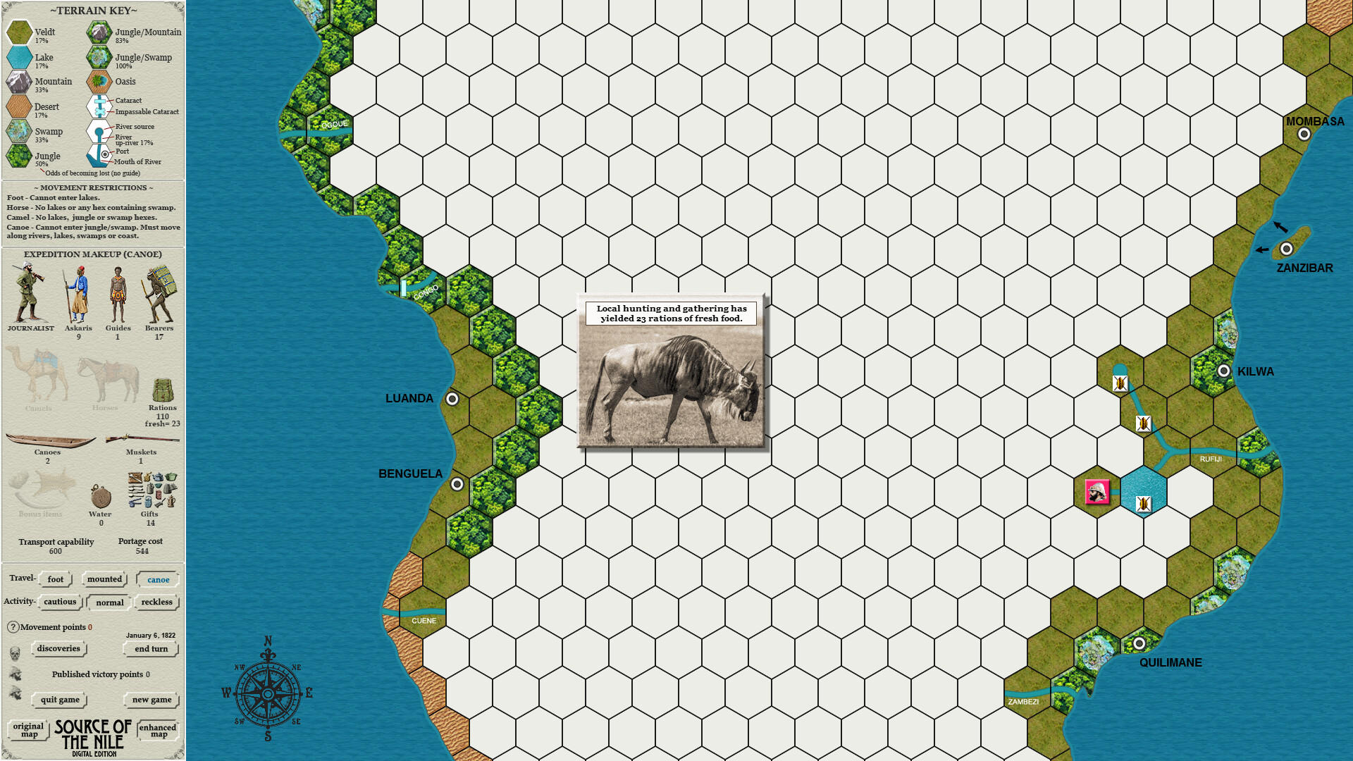 Source of the Nile Digital Edition Game Screenshot