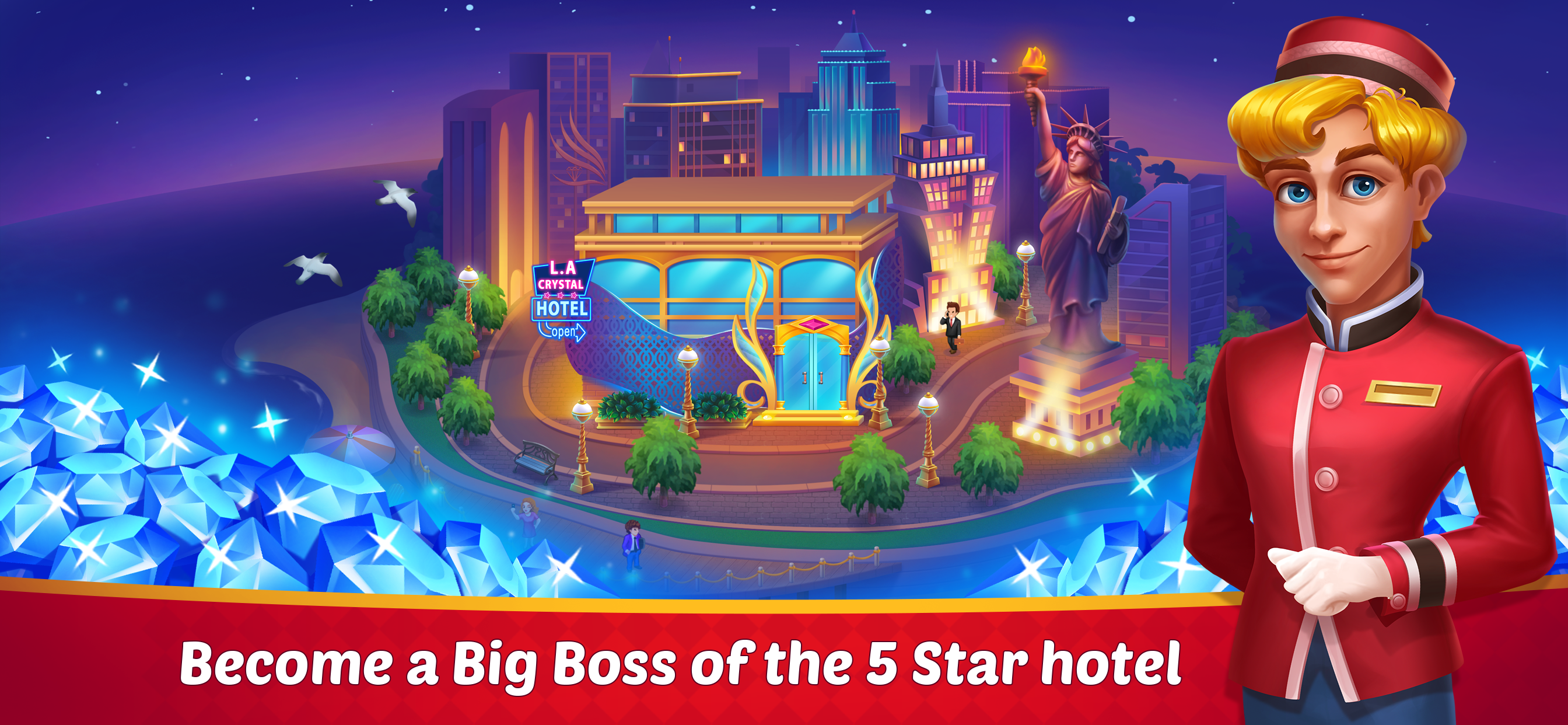 Screenshot 1 of Đế chế khách sạn: Trò chơi khách sạn lớn 1.3.0