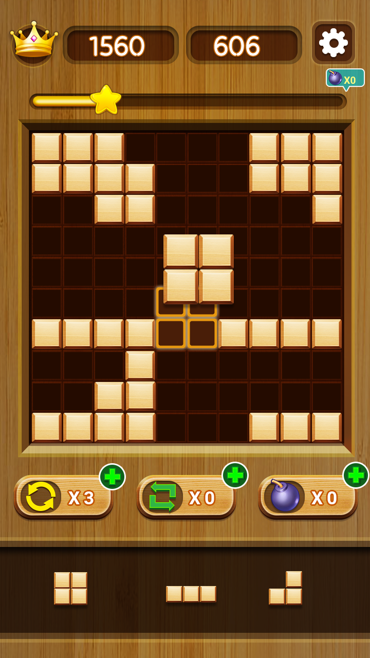 Woody Block Puzzle Classic Game Screenshot