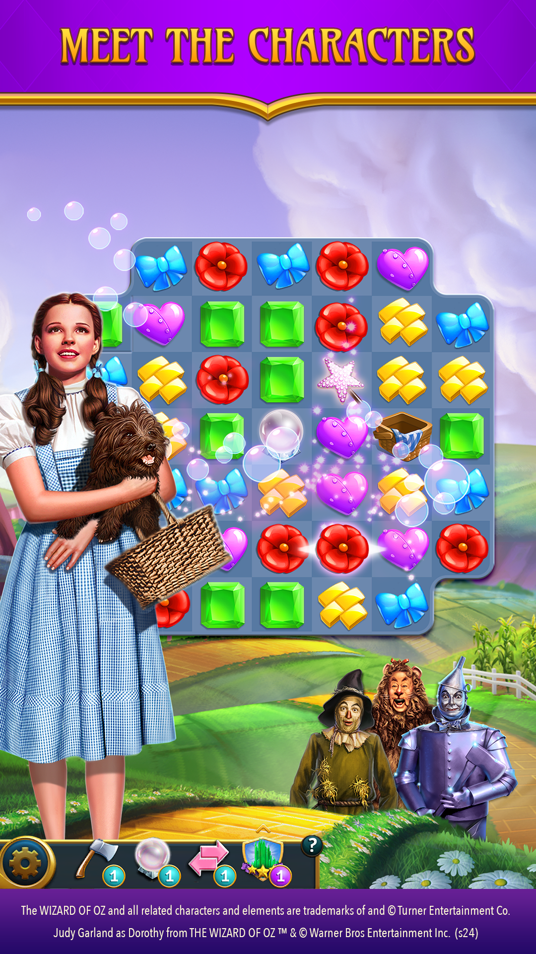 Cuplikan Layar Game The Wizard of Oz Magic Match 3