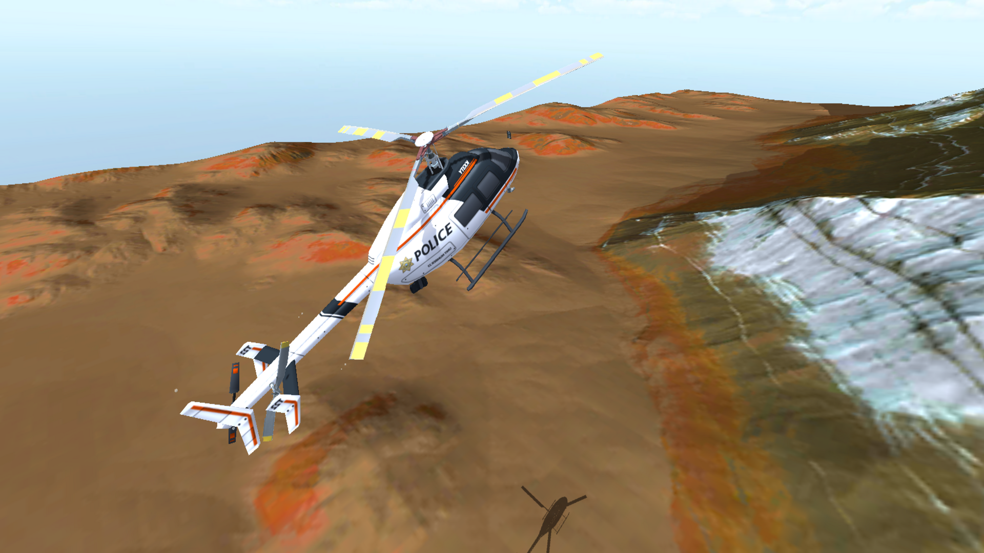 Helicopter Flight Game Game Screenshot
