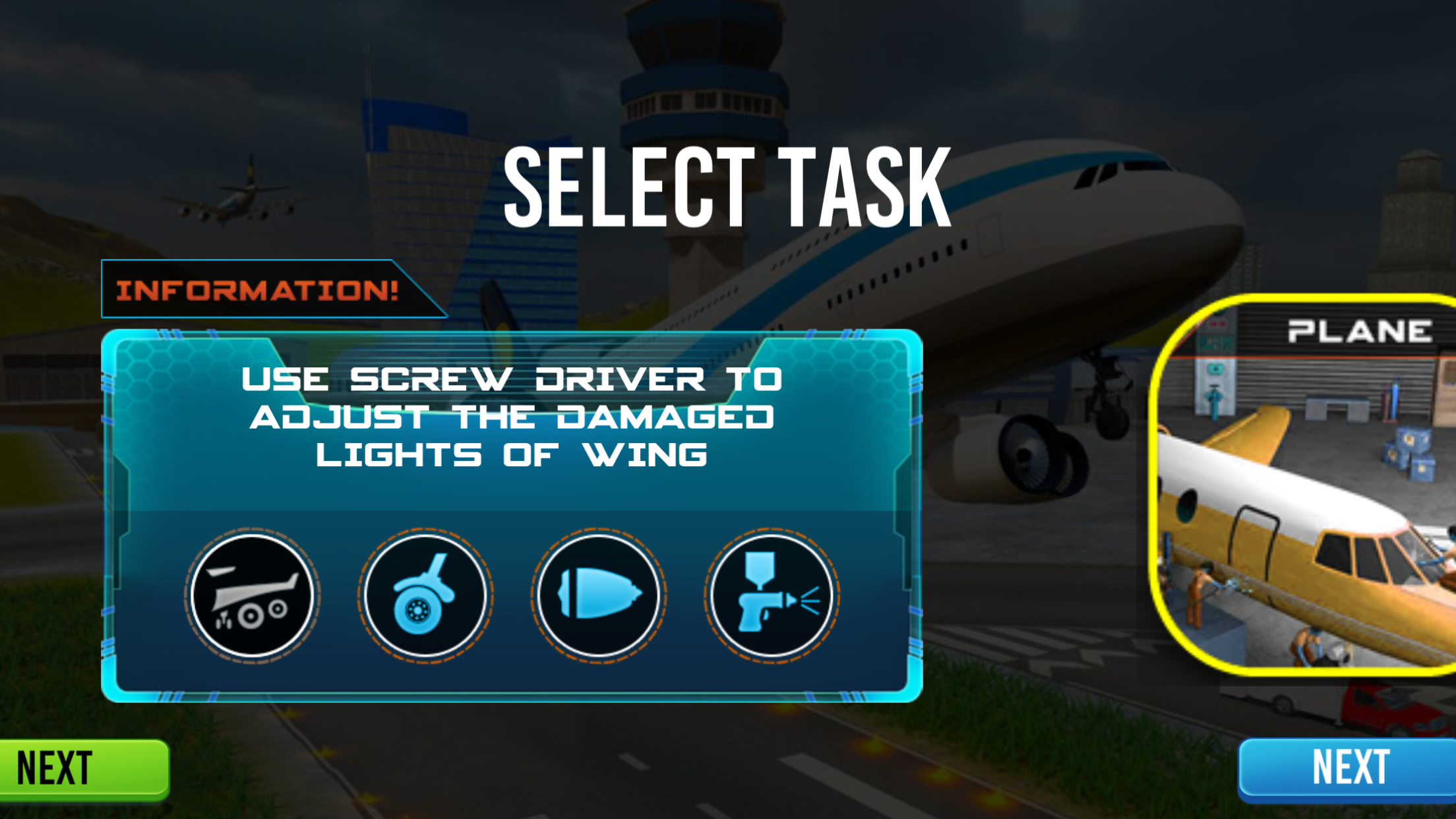 Screenshot of Plane Simulator Mechanic Games