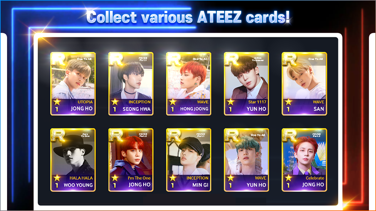 SUPERSTAR ATEEZ Game Screenshot