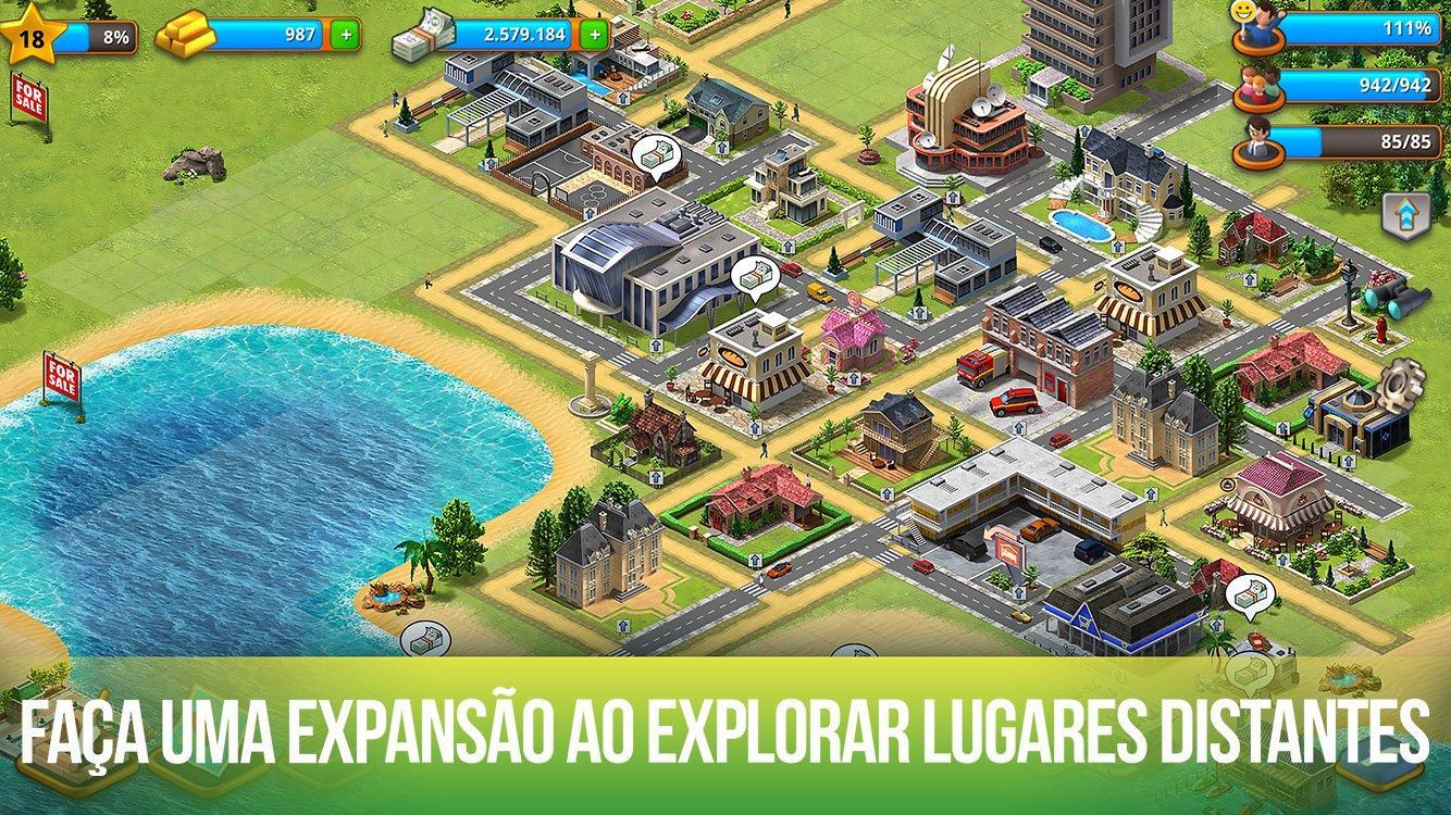 Captura de Tela do Jogo Paradise City: Building Sim