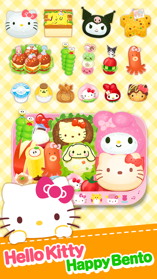 Hello Kitty Happy Bento Game Screenshot