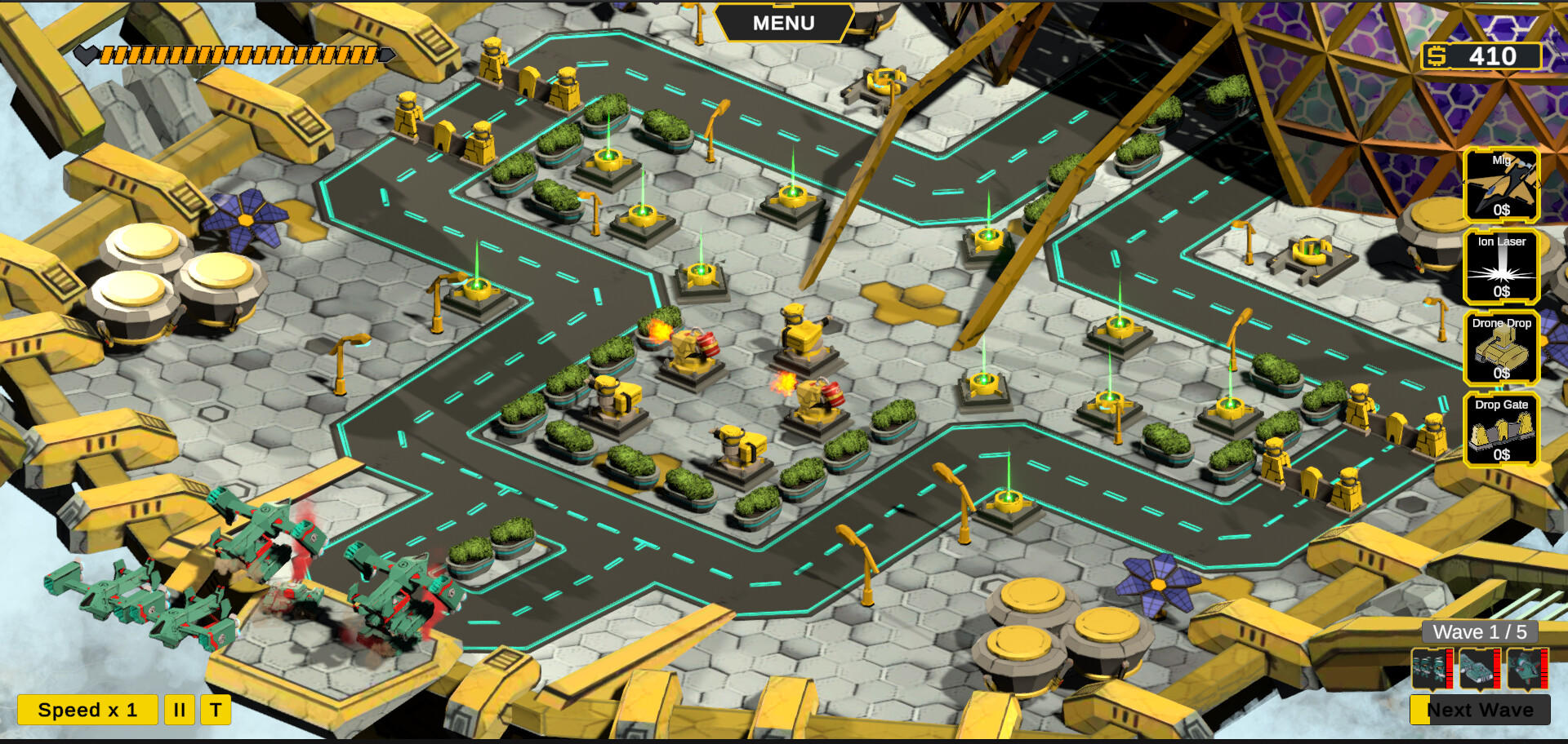 Screenshot of Neocon Tower Defence 3