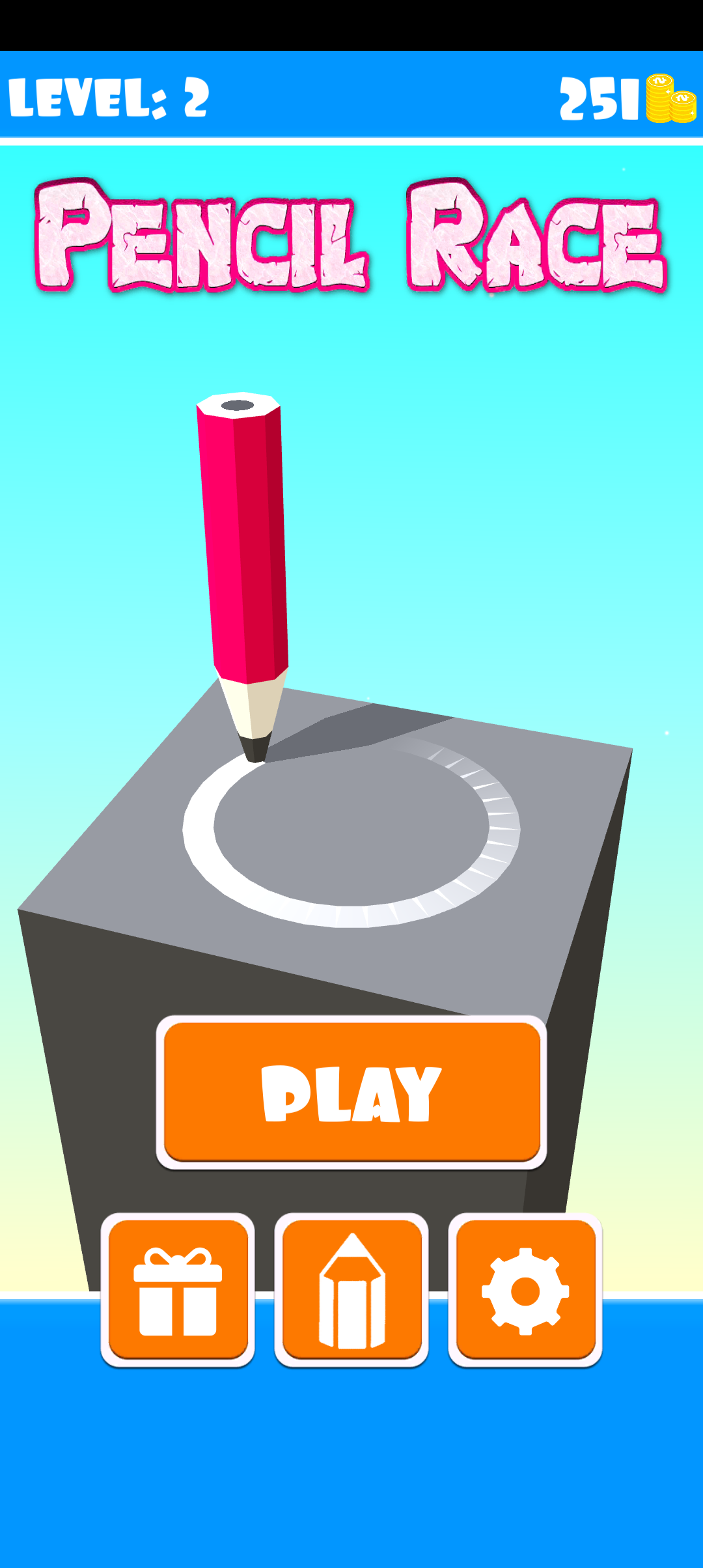 Runner : Pencil Race Game Screenshot