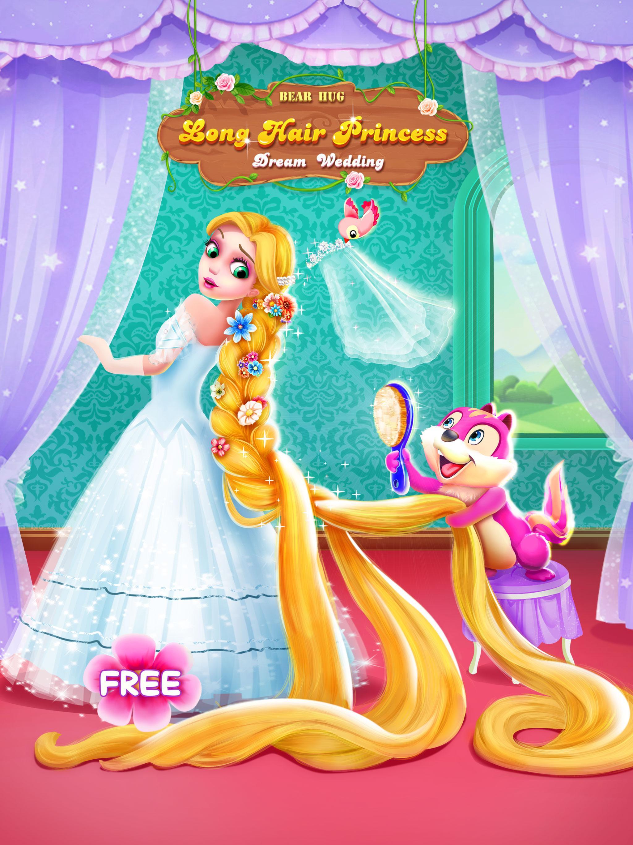 Screenshot 1 of Свадьба принцессы с длинными волосами 1.4