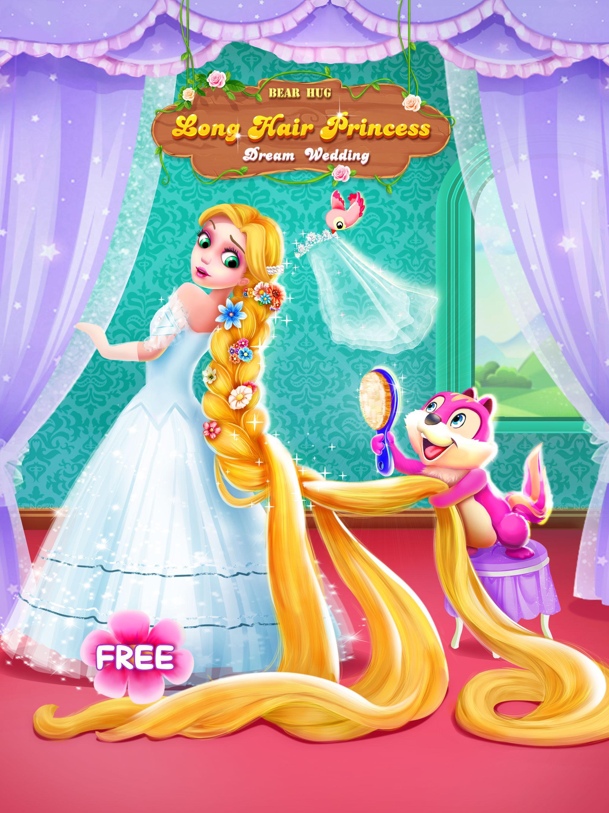 Long Hair Princess Wedding Game Screenshot