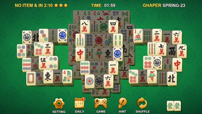 Mahjong 게임 스크린 샷