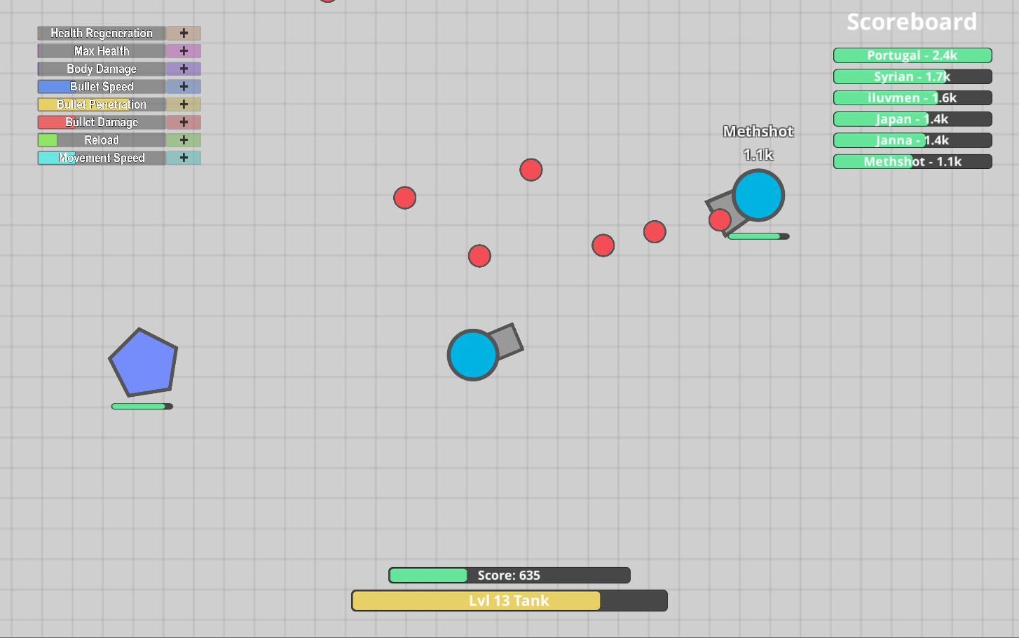 Diep io - Tanks io Online 게임 스크린샷