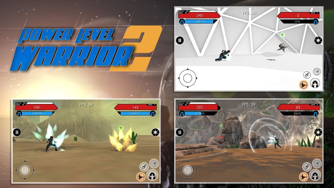 Screenshot of Power Level Warrior 2