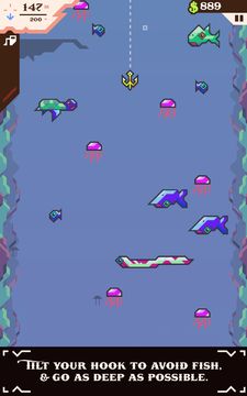 Ridiculous Fishing Game Screenshot