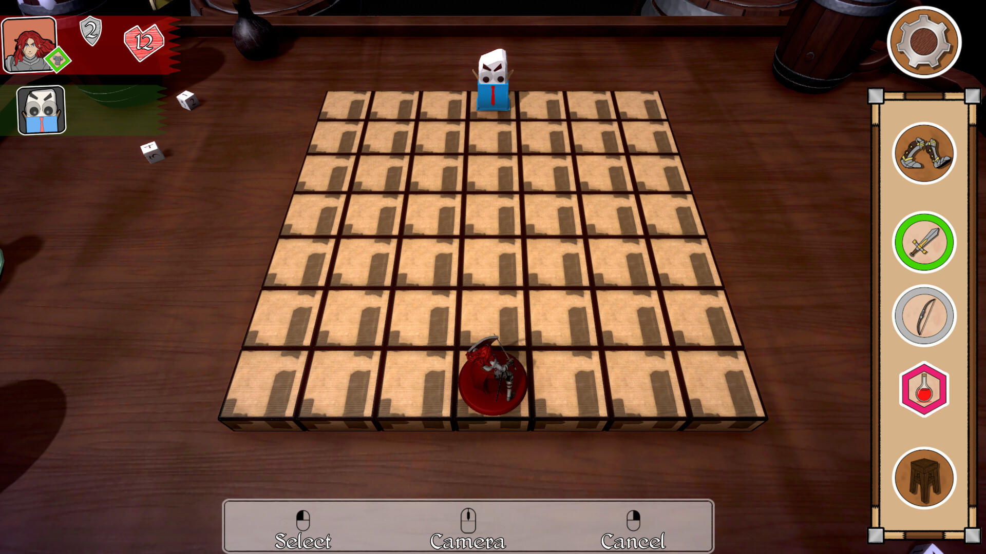 Screenshot of Dungeons & Cardboards