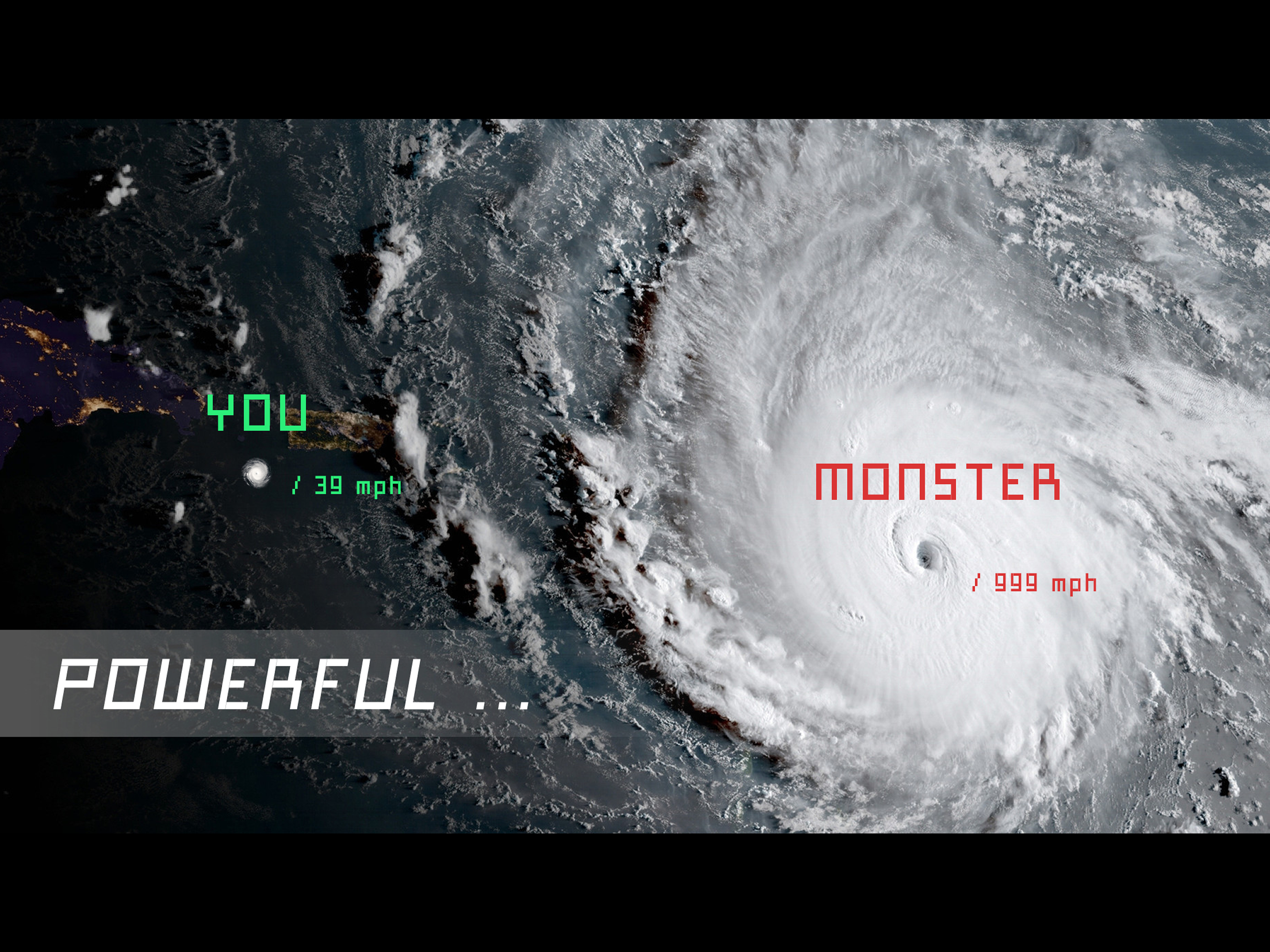 ハリケーン.io - 巨大台風に成長のキャプチャ
