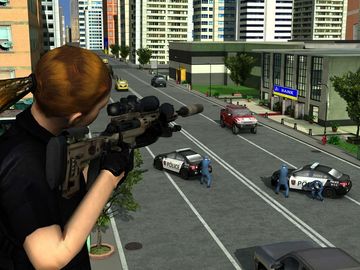 Cuplikan Layar Game Street Bank Robbery 3D - best assault game