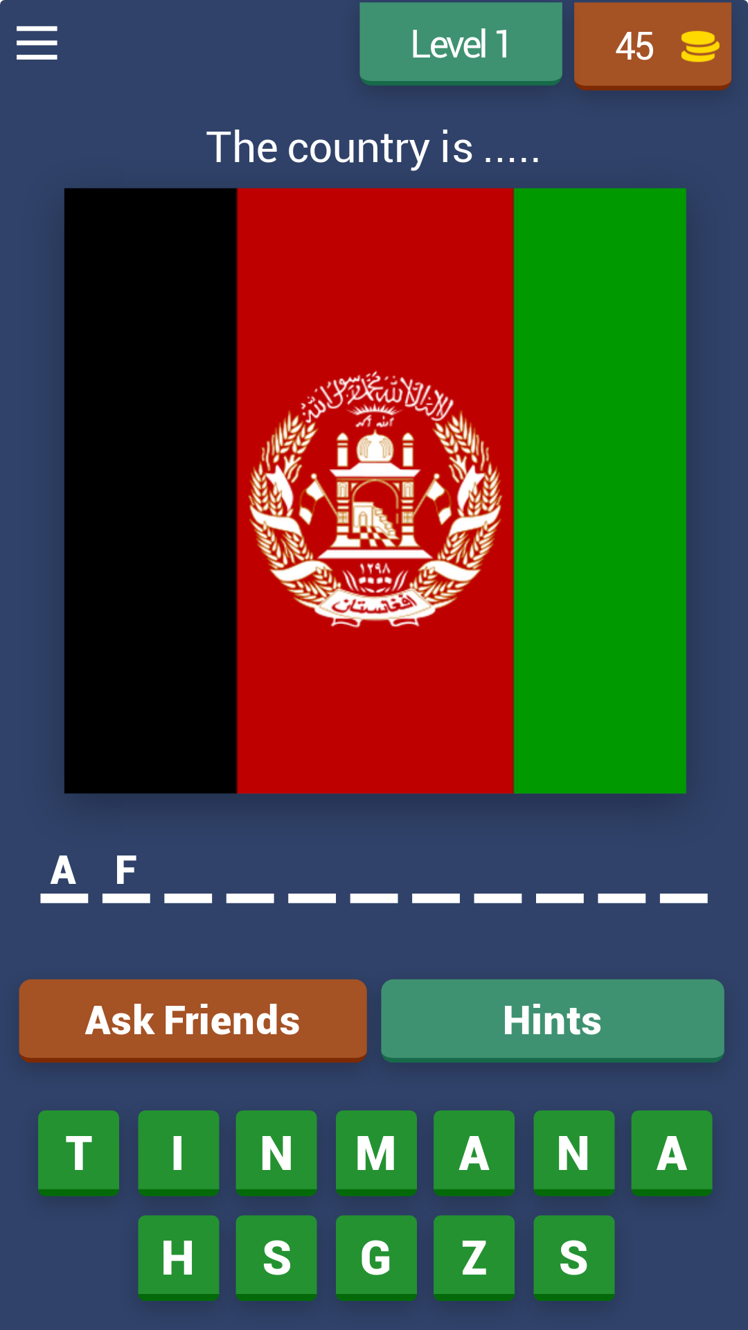 Скриншот игры Countries flags