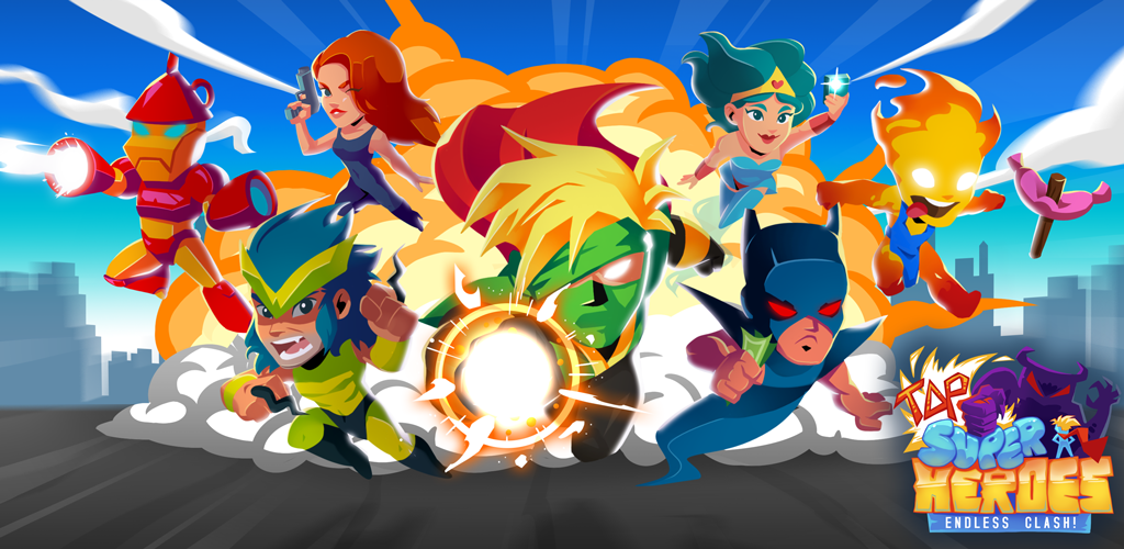 Banner of Tap Superheroes: ゲーム 無料 面白い スーパーヒーロー タップゲーム 1.5.0