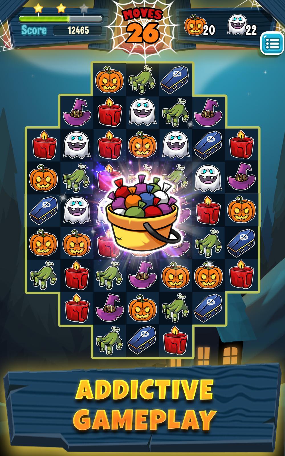Halloween Match 3 게임 스크린샷