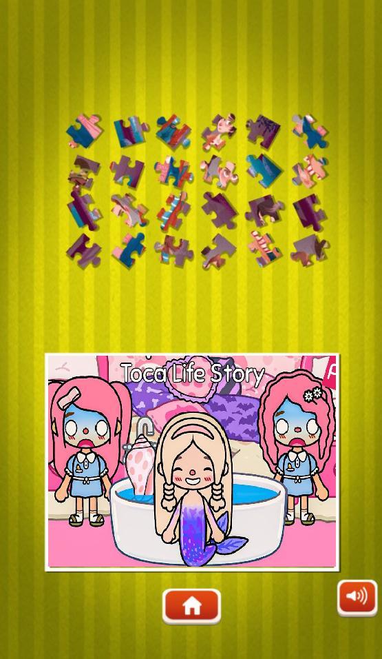 Toca Boca Mermaid  Puzzle Game ゲームのスクリーンショット