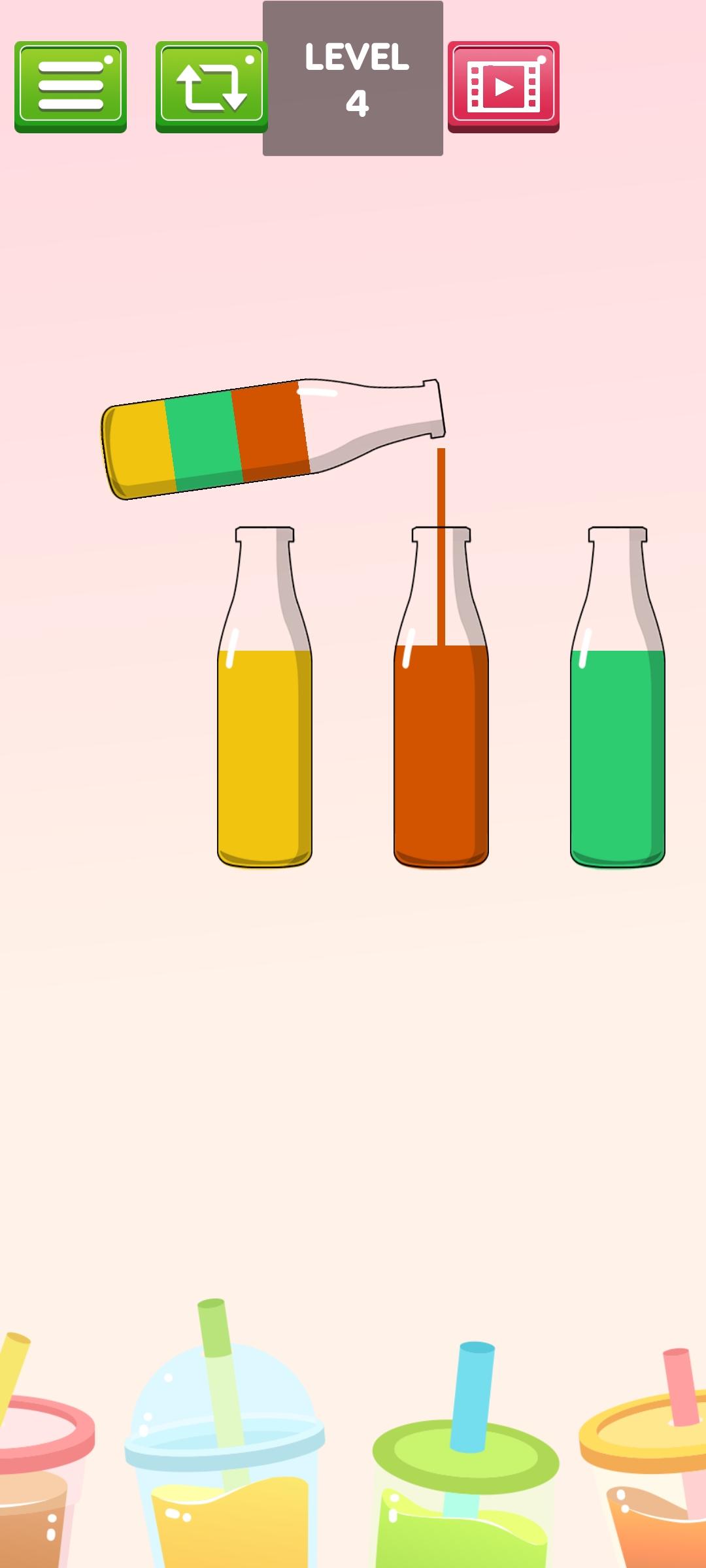 Water Color Bottle Game Screenshot