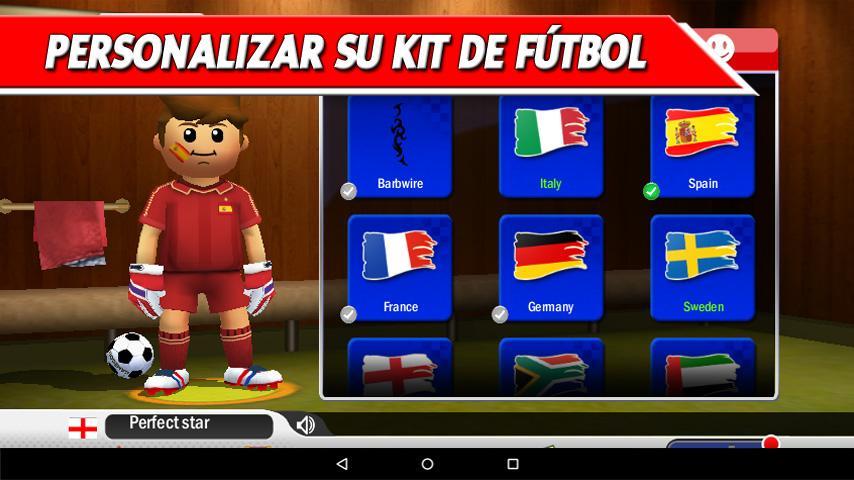 Captura de Pantalla del Juego Perfect Kick - fútbol