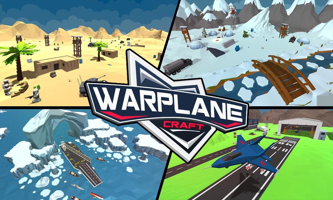 Warplane Craft : 항공 제트 전투기 Sim Naval Ships 3D 게임 스크린 샷