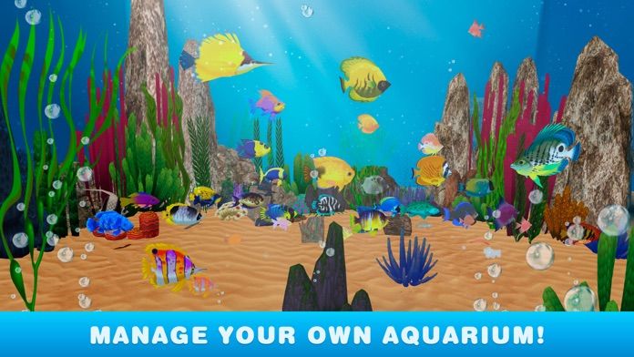 My Virtual Fish Tank Simulator: Aquarium 3D screenshot game