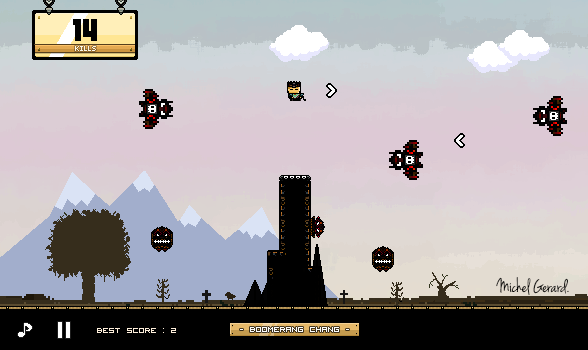 Cuplikan Layar Game Boomerang Chang