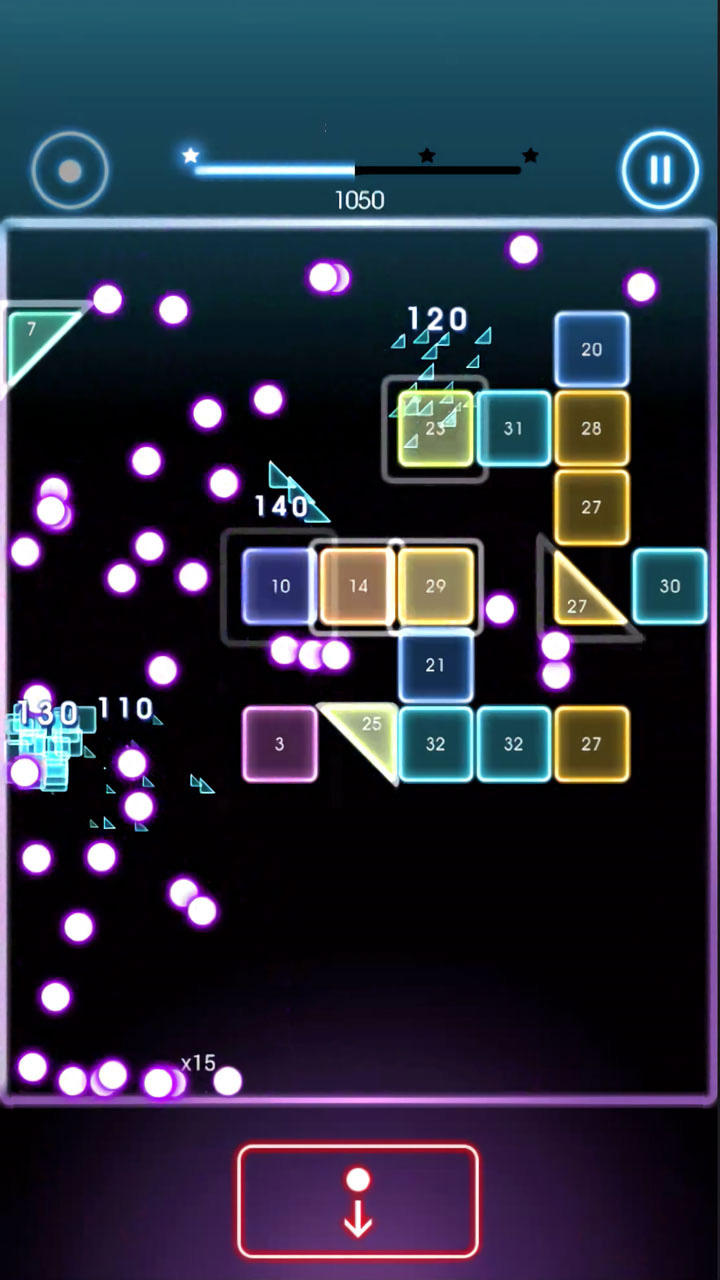 Bricks Breaker Quest Game Screenshot