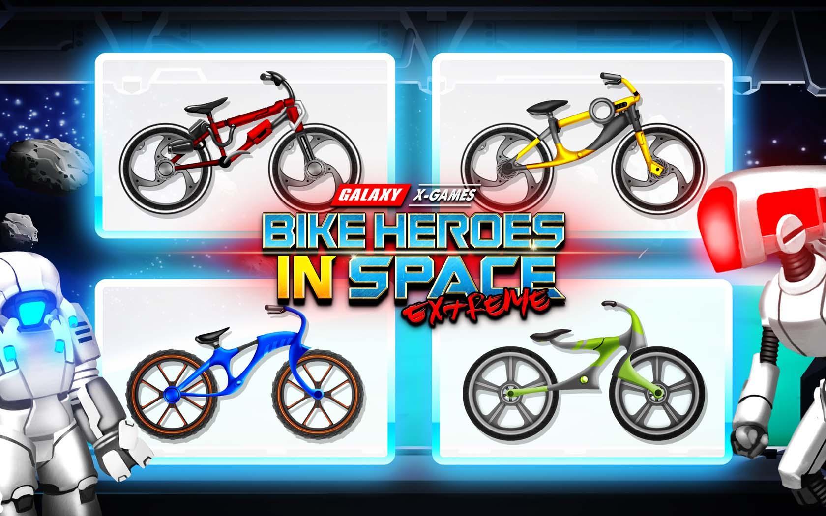 Cuplikan Layar Game High Speed Extreme  Bike Race Game: Space Heroes