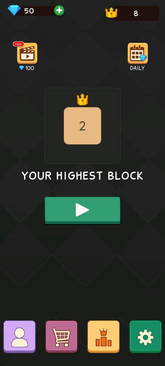 Screenshot of 2248 Merge Block Number Puzzle