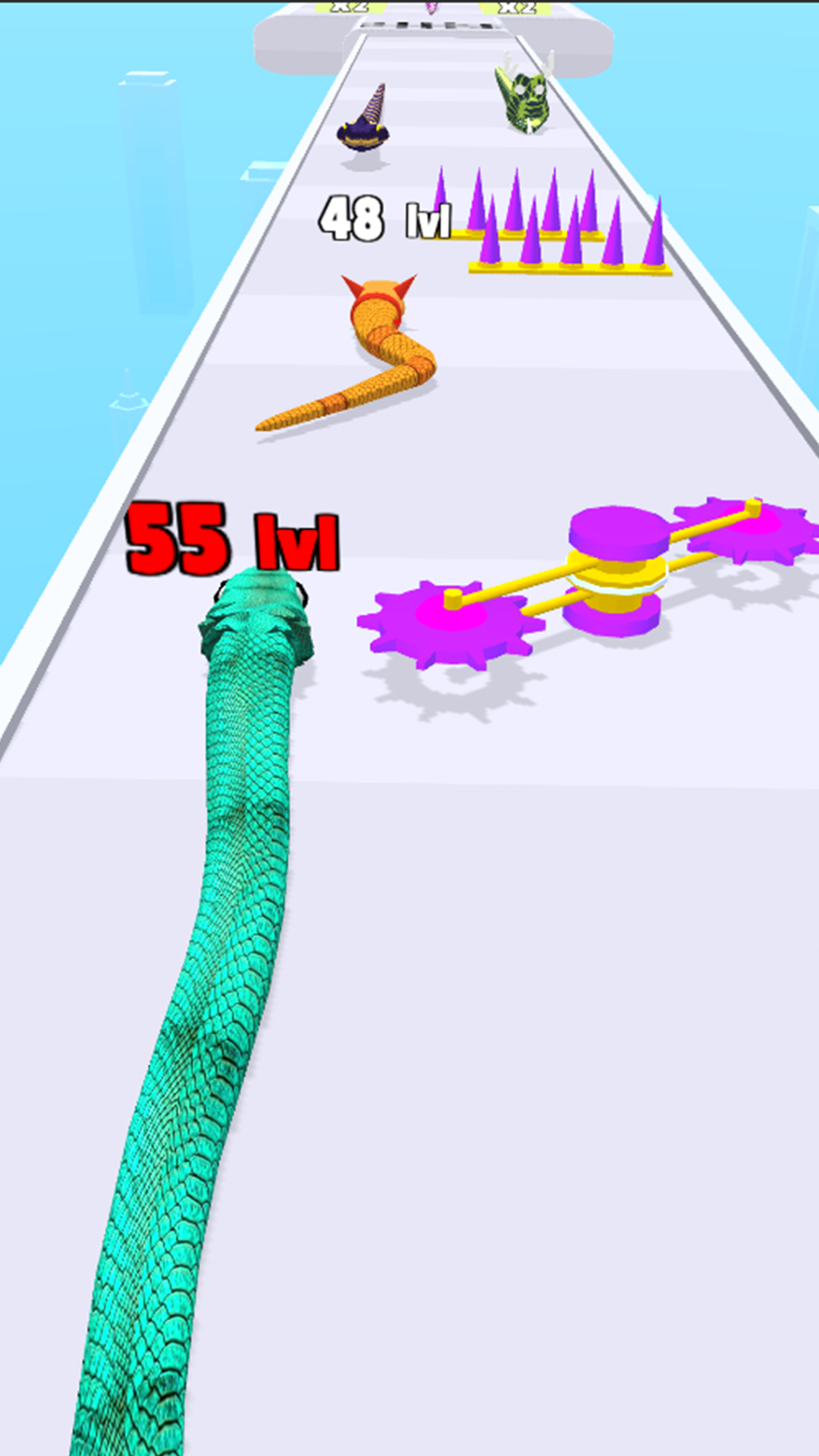 Snake Run, Merge & Evolve Game Screenshot