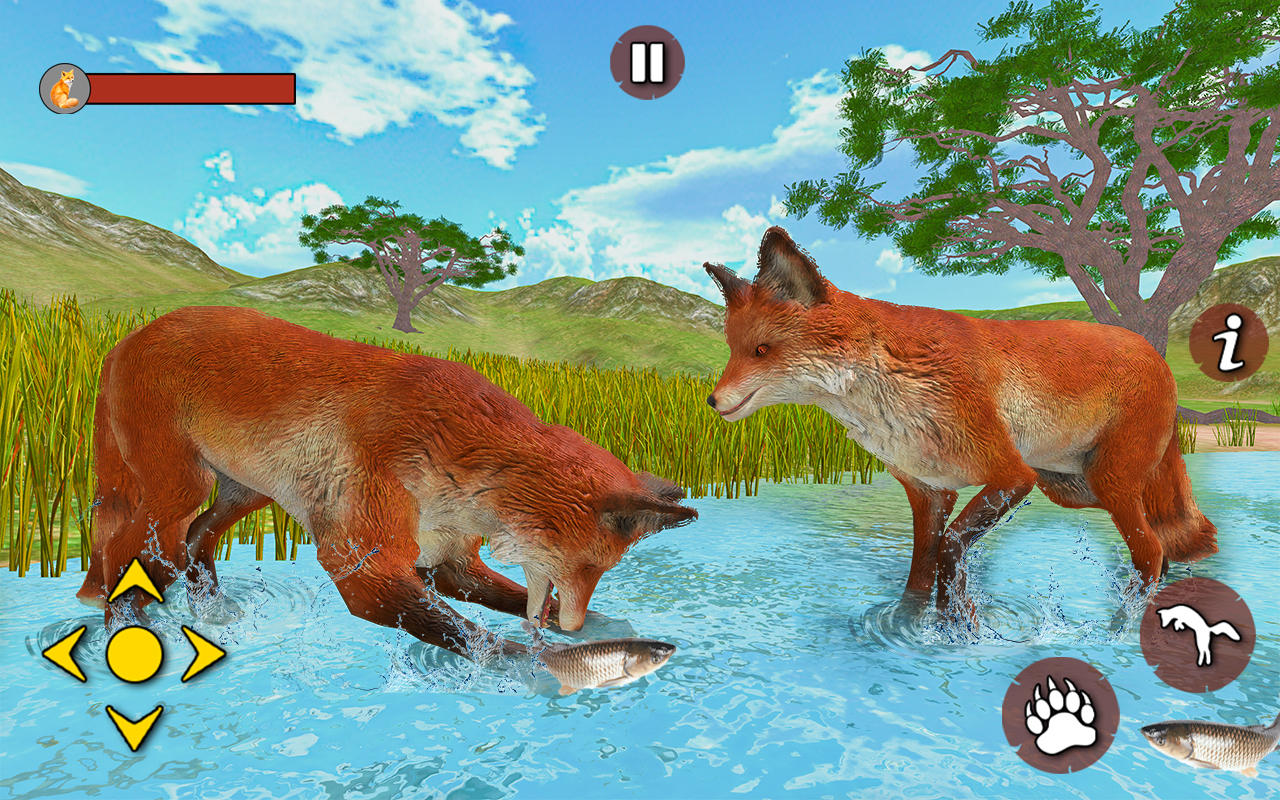 Captura de Tela do Jogo Fox Simulator Jungle Games