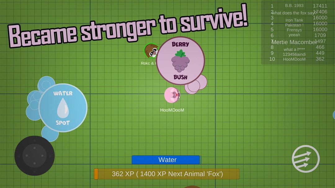 Screenshot of Mob iO Game Survival Simulator