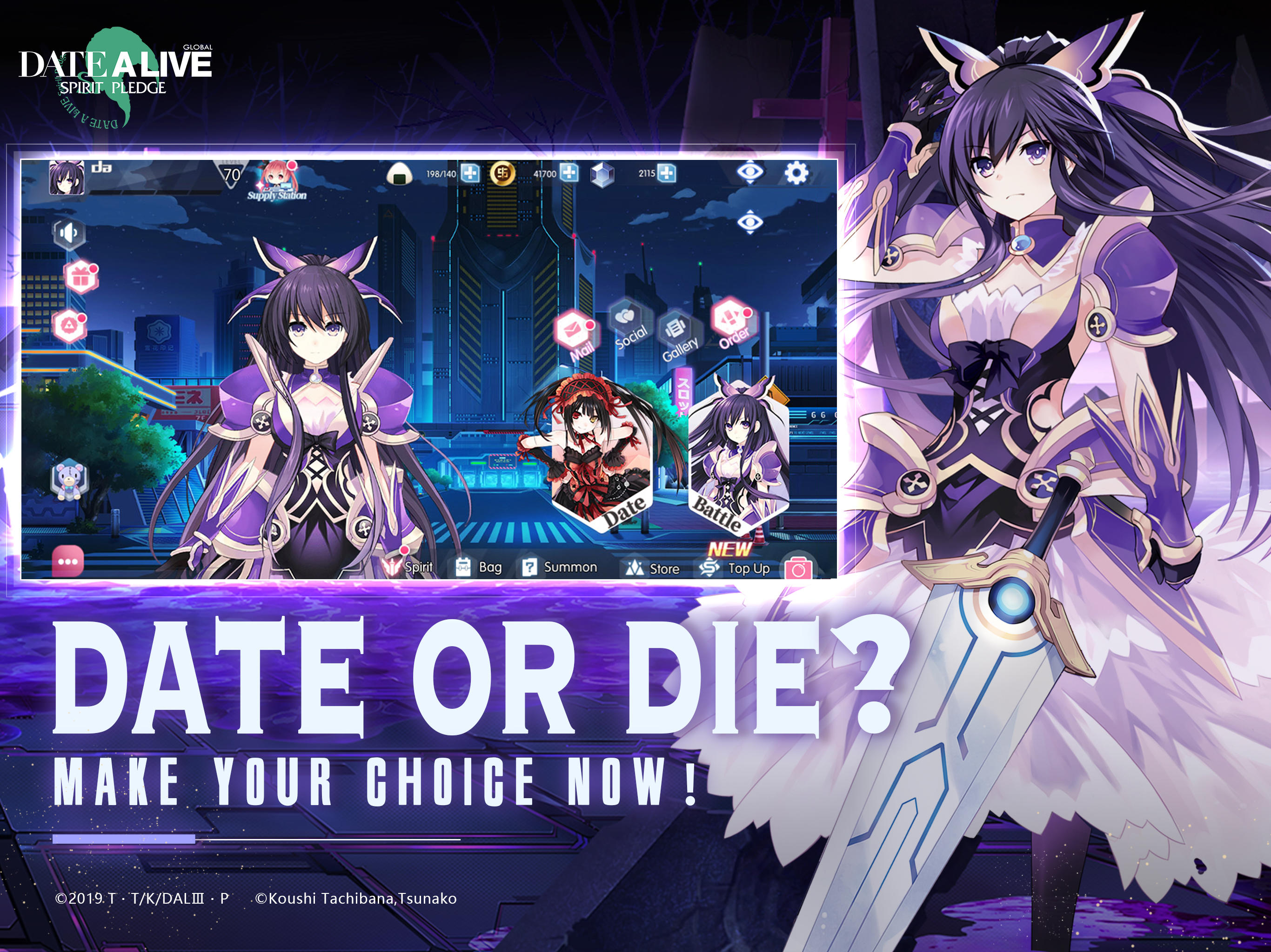 Date a Live: Spirit Pledge - Play Gacha Role-playing Game Free