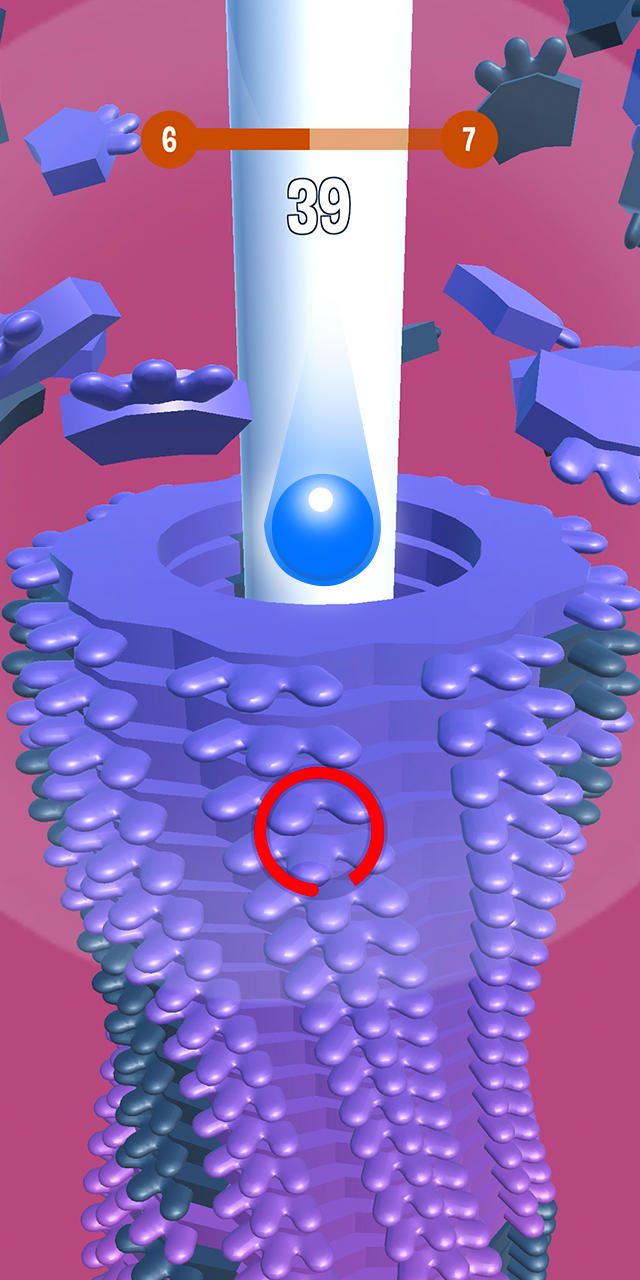 Smash Stack ball Bouncing Game Screenshot