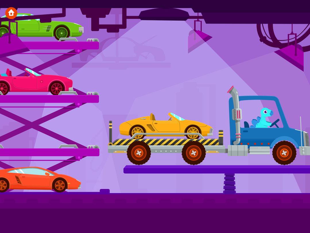 공룡 트럭 - 자동차 및 레이싱 어린이 게임 게임 스크린 샷