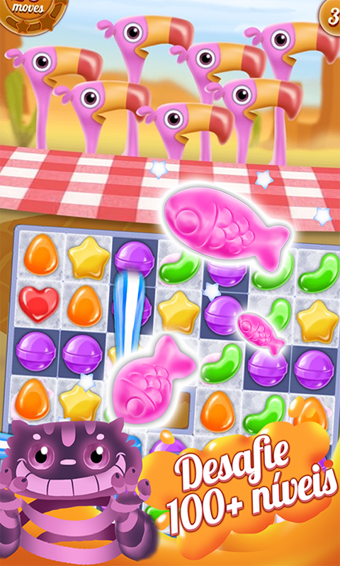 Captura de Tela do Jogo Juicy Candy Blast