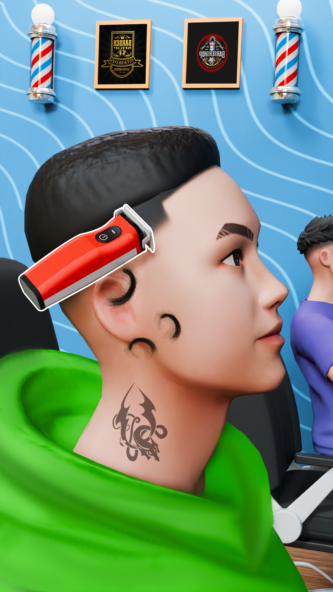 Barber Salon Hair Tattoo Games Game Screenshot