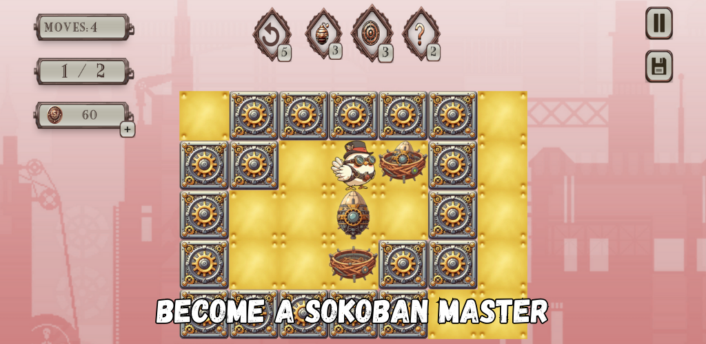 Steampunk Sokoban Puzzle screenshot