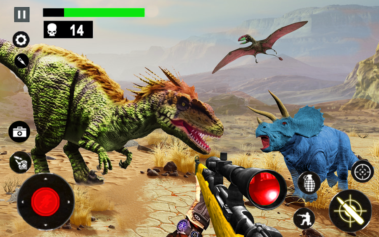 Screenshot of Real Dino Hunting Zoo Games