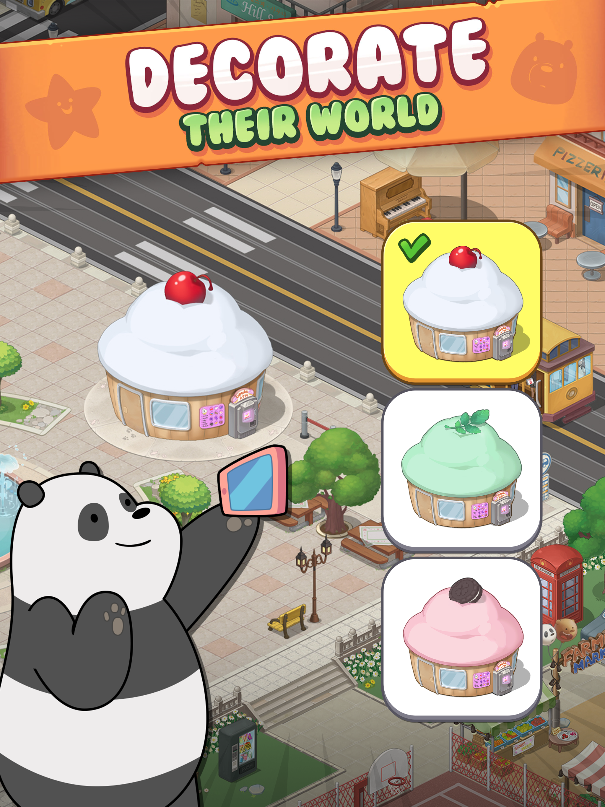 We Bare Bears Match3 Repairs Game Screenshot