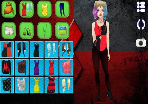 Harley Quinn Games Dress Up 게임 스크린 샷
