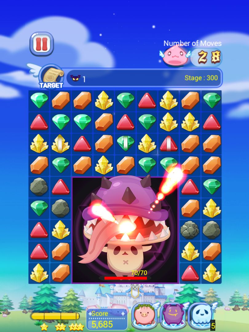 Screenshot of Ragnarok CRUSH : Match 3 Puzzle