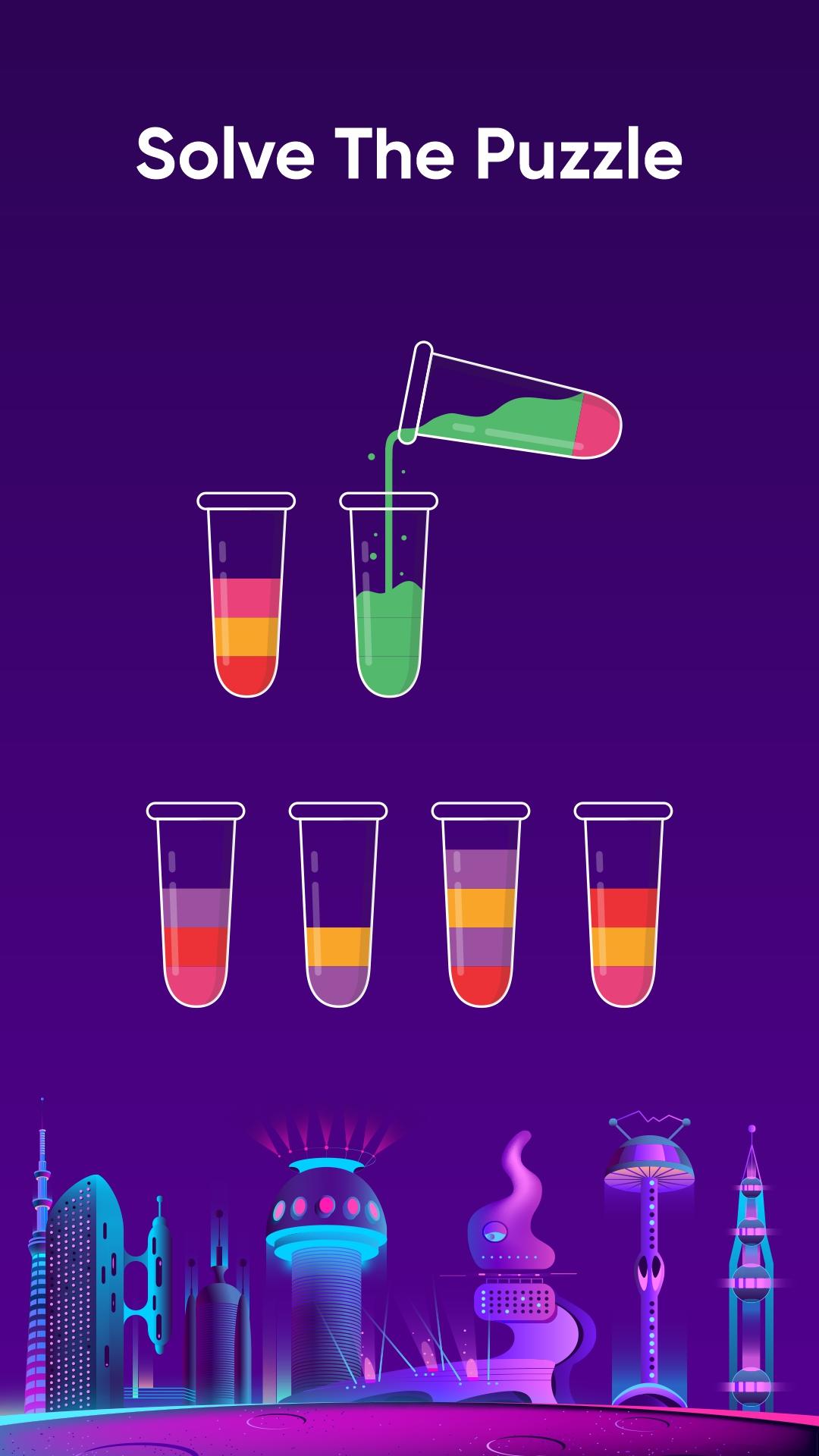 Aquafy Water Color Sort Game Game Screenshot
