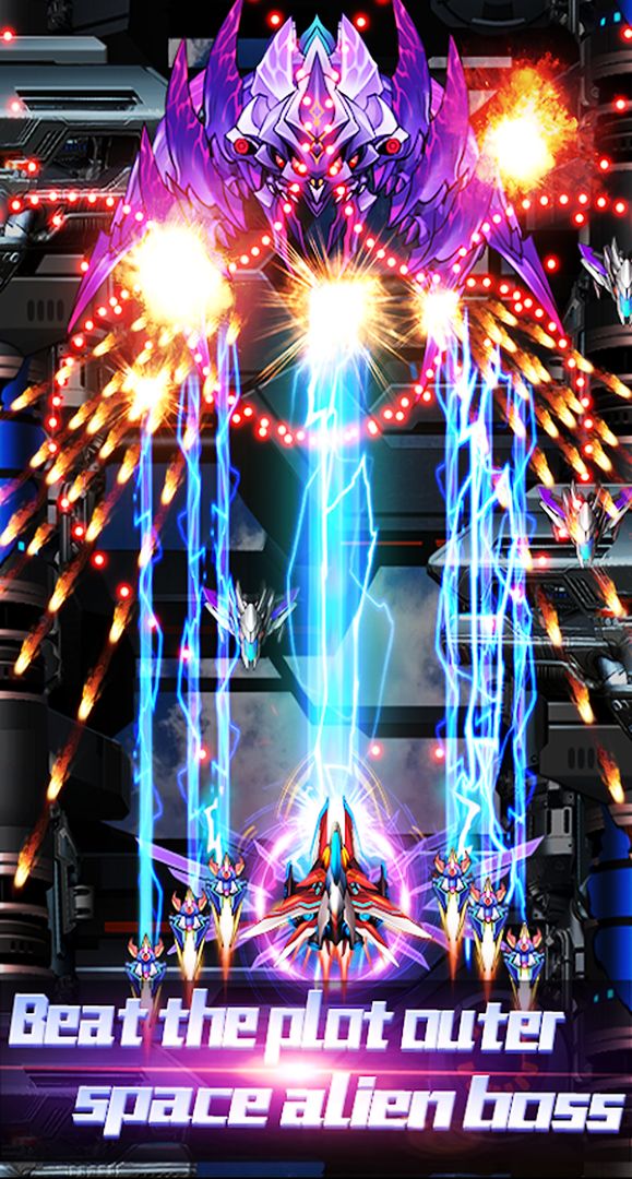 슈팅 스카이 2018- 우주 사수 - 화재에 갤럭시 게임 스크린 샷