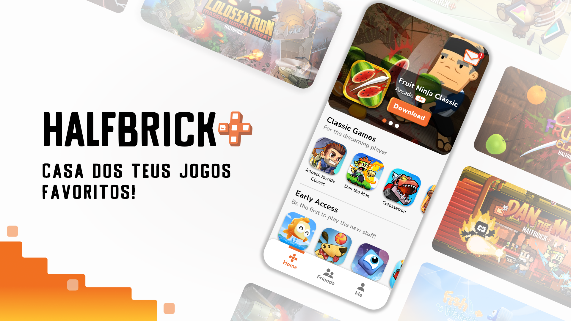 Captura de Tela do Jogo Fruit Ninja Classic