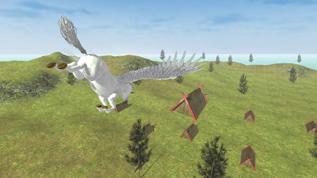 Flying Unicorn Simulator Free ภาพหน้าจอเกม