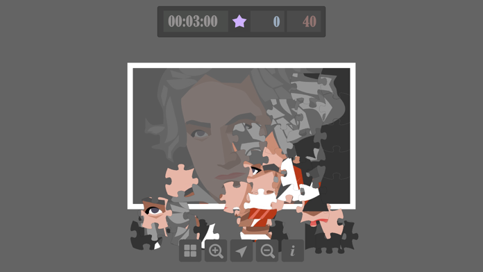 Beethoven Jigsaw Puzzle Game Screenshot